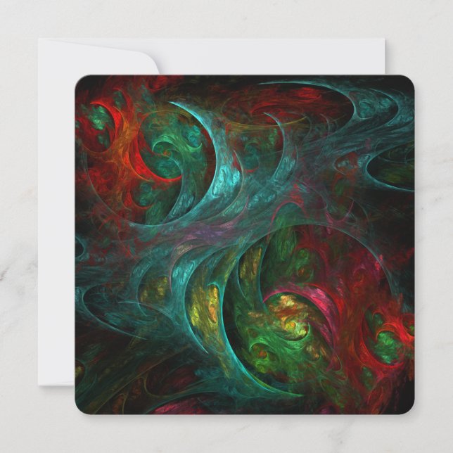 Genesis Nova Abstract Art Invitation (Front)