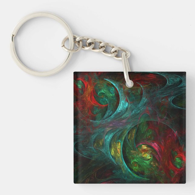 Genesis Nova Abstract Art Key Ring (Front)