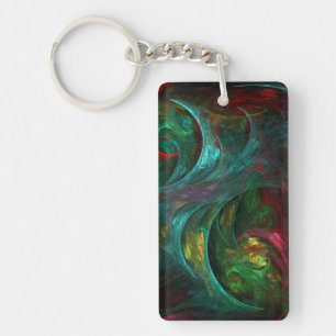 Genesis Nova Abstract Art Key Ring