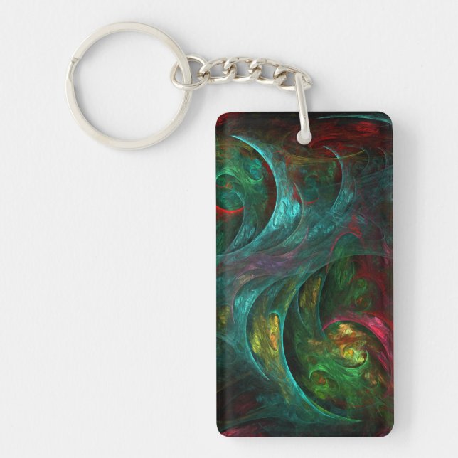 Genesis Nova Abstract Art Key Ring (Front)