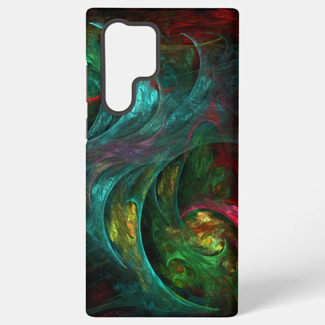 Genesis Nova Abstract Art Samsung Galaxy S22 Ultra Case (Back)