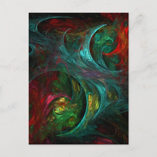 Genesis of Colour Living Fractal Universe Postcard (Front)
