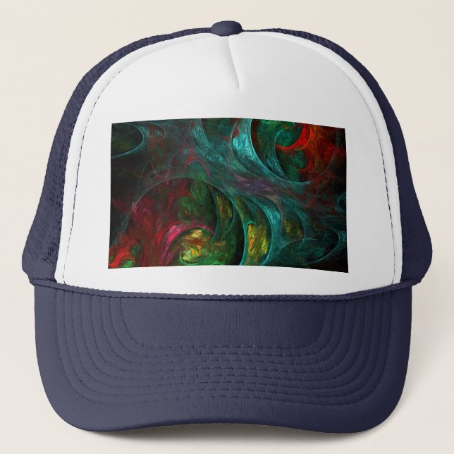 Genesis of Colour Living Fractal Universe Trucker Hat (Front)