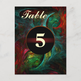 Genesis Table Number Postcard