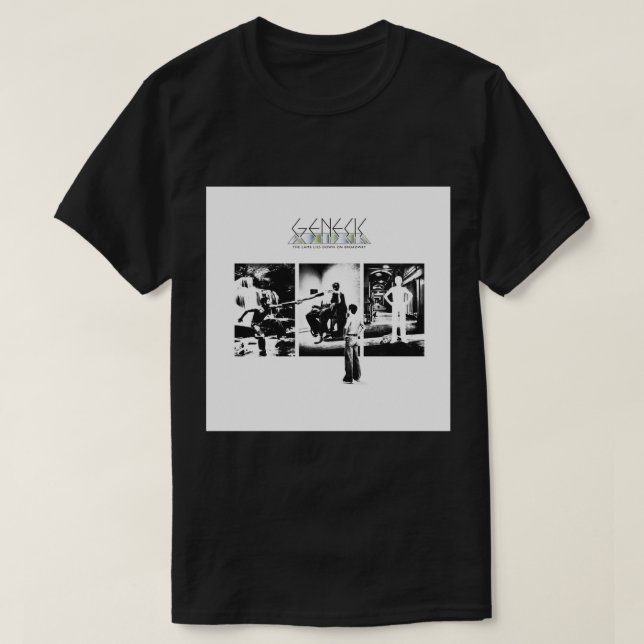Genesis - The Lamb Lies Down on Broadway Throw Pil T-Shirt (Design Front)
