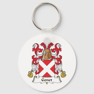 Genet Family Crest Key Ring