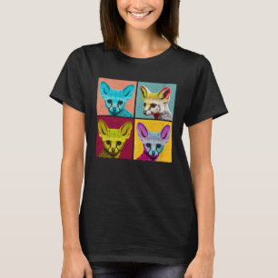 Genet Pop Illustration Colorful Animal Women Men T-Shirt