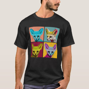 Genet Pop Illustration Colourful Animal Women Men T-Shirt