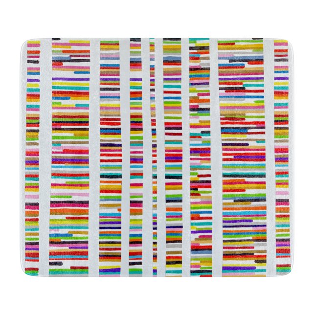 Genetic Equality Deco Glass Cutting Board (Front)