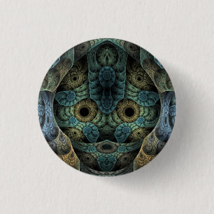 Genetic Memory Psychedelic Face 3 Cm Round Badge