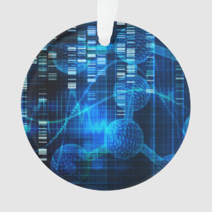 Genetic Science Research as a Medical Abstract Art Ornament