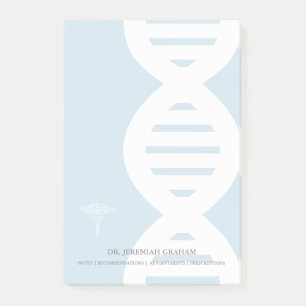 Geneticists DNA Strand Personalised Name Post-it Notes