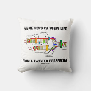 Geneticists View Life From A Twisted Perspective Cushion