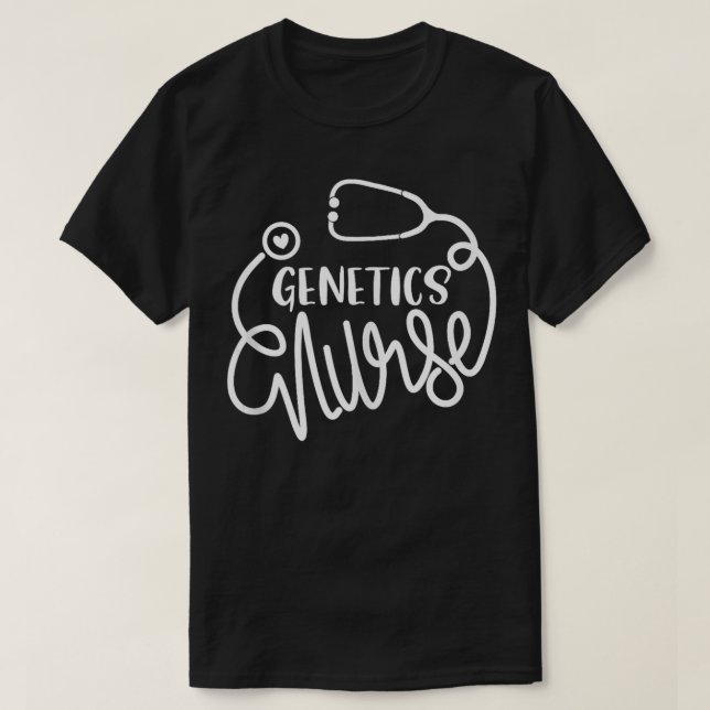 Genetics Nurse Cute Adult Genetic Nursing Departme T-Shirt (Design Front)