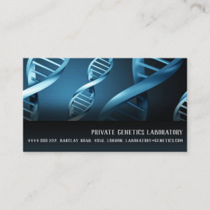 Genetics Private Laboratory Medical Research Business Card