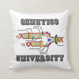 Genetics University (DNA Replication Humour) Cushion