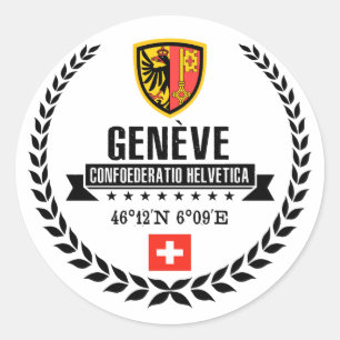 Geneva Classic Round Sticker