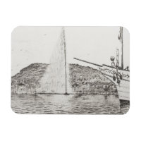 Geneva Fountain and Bow of pleasure Boat 2011