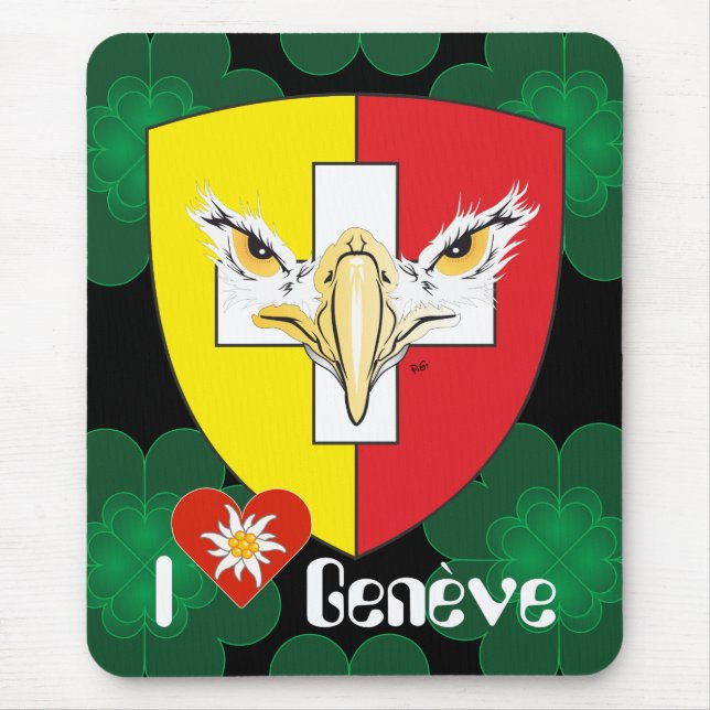 Geneva, Geneva, Ginevra, Genevra Mousepad (Front)