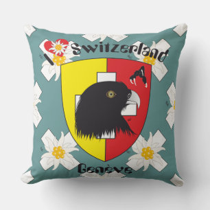 Geneva / Genève Switzerland Suisse Svizzera Kisse Cushion