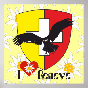Geneva/Genève Switzerland Suisse Svizzera poster
