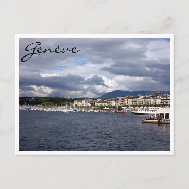 geneva lake leman postcard (Front)