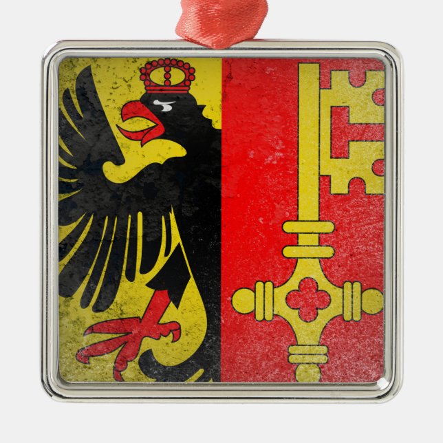 Geneva Metal Tree Decoration (Front)