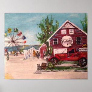 "Geneva On The Lake, Ohio" by Willowcatdesigns Poster