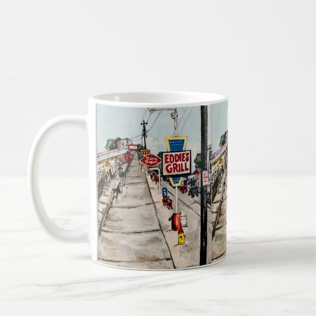 "Geneva- On-The-Lake Street View" Mug (Left)