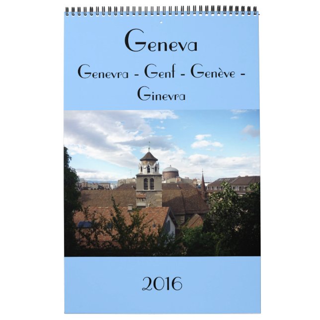 geneva switzerland 2016 calendar (Cover)