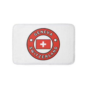 Geneva Switzerland Bath Mat
