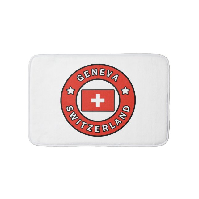 Geneva Switzerland Bath Mat (Front)
