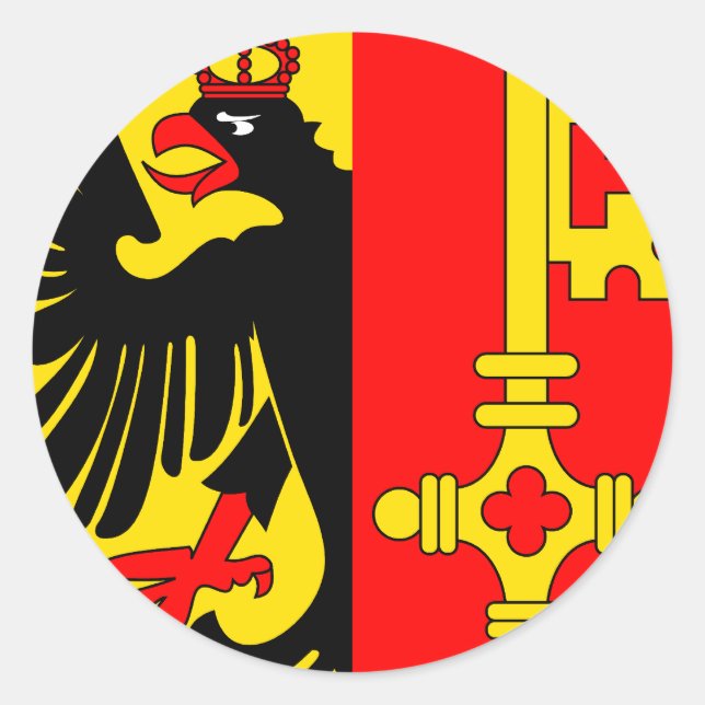 Geneva, Switzerland Classic Round Sticker (Front)