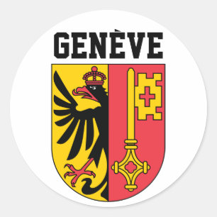 Geneva, Switzerland - coat of arms Classic Round Sticker