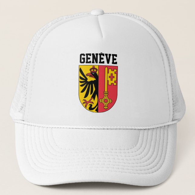 Geneva, Switzerland - coat of arms Trucker Hat (Front)