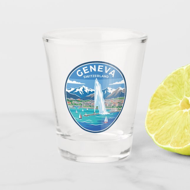 Geneva Switzerland Shot Glass (Front)