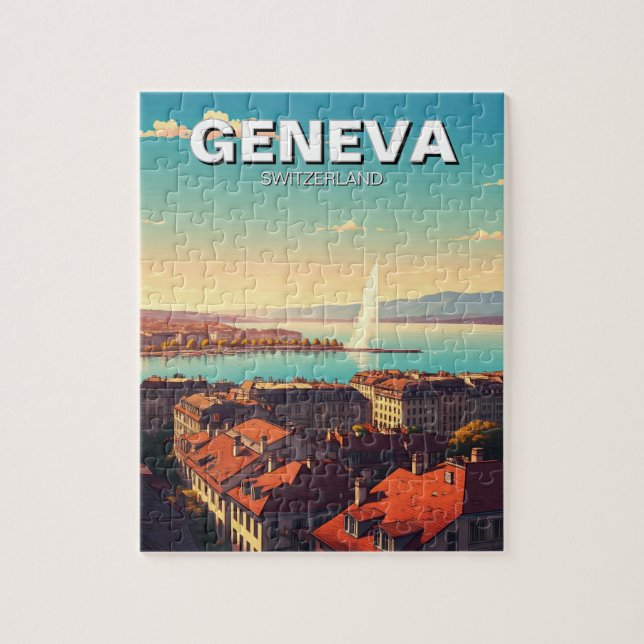 Geneva Switzerland Travel  Jigsaw Puzzle (Vertical)