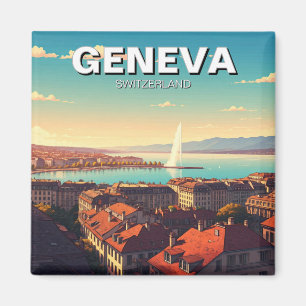 Geneva Switzerland Travel  Magnet