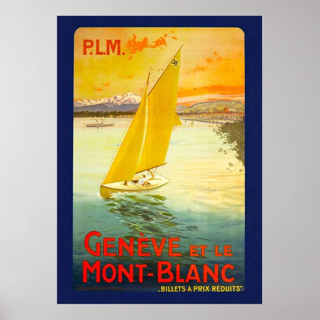 GENEVE ET LE MONT BLANC POSTER (Front)