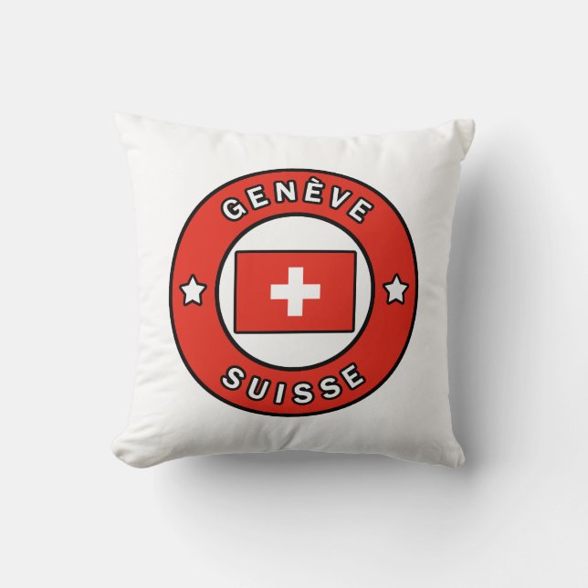 Genève Switzerland Cushion (Front)