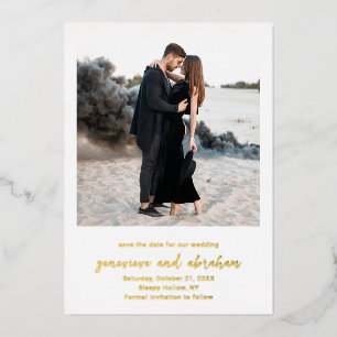 Genevieve Photo Modern Wedding Save the Date