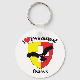 Genf, Genève, Ginevra, Genevra Schlüsselanhänger Key Ring