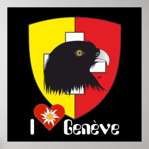 Genf / Genève Schweiz Suisse Svizzera Poster