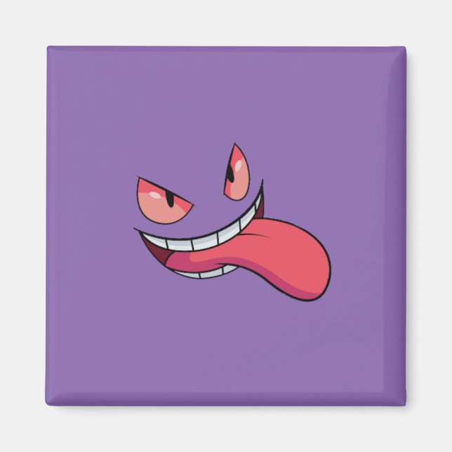 Gengar Fan Art Fridge Magnet: Playful Design Magnet (Front)