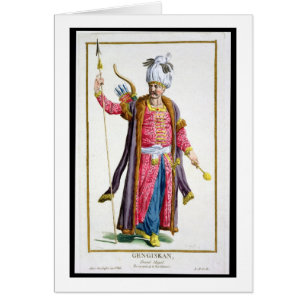 Genghis Khan (c.1162-1227) from 'Receuil des Estam