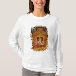 Genghis Khan in his tent by Rashid al-Din T-Shirt