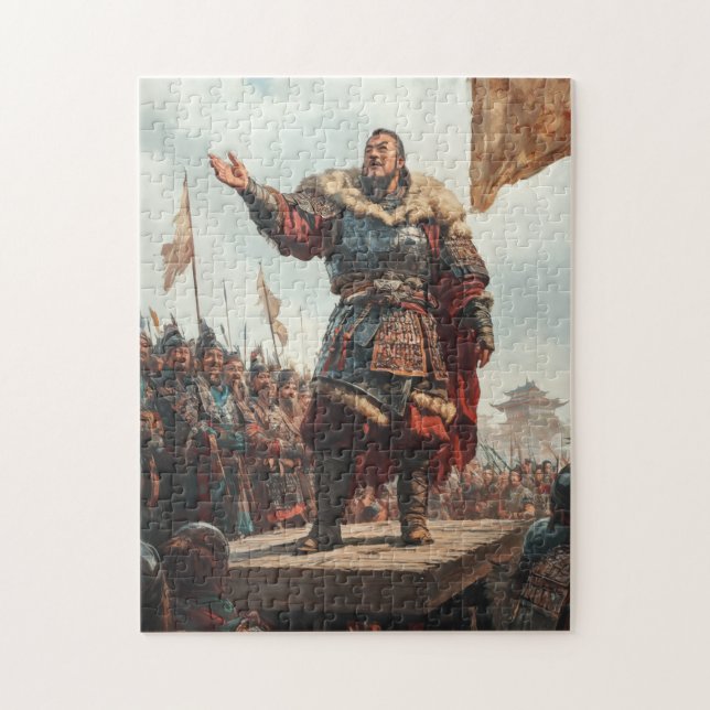 genghis khan jigsaw puzzle (Vertical)