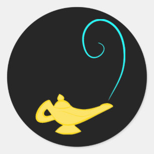 Genie Bottle Classic Round Sticker