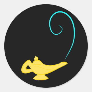 Genie Bottle Classic Round Sticker
