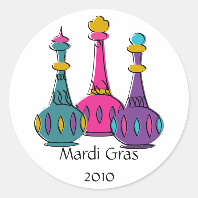 Genie Bottles 2010 Classic Round Sticker (Front)